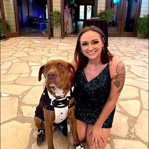 Green Sequin Mini Dress